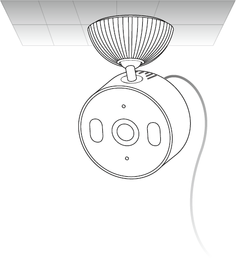 Displays installing the camera to the bracket