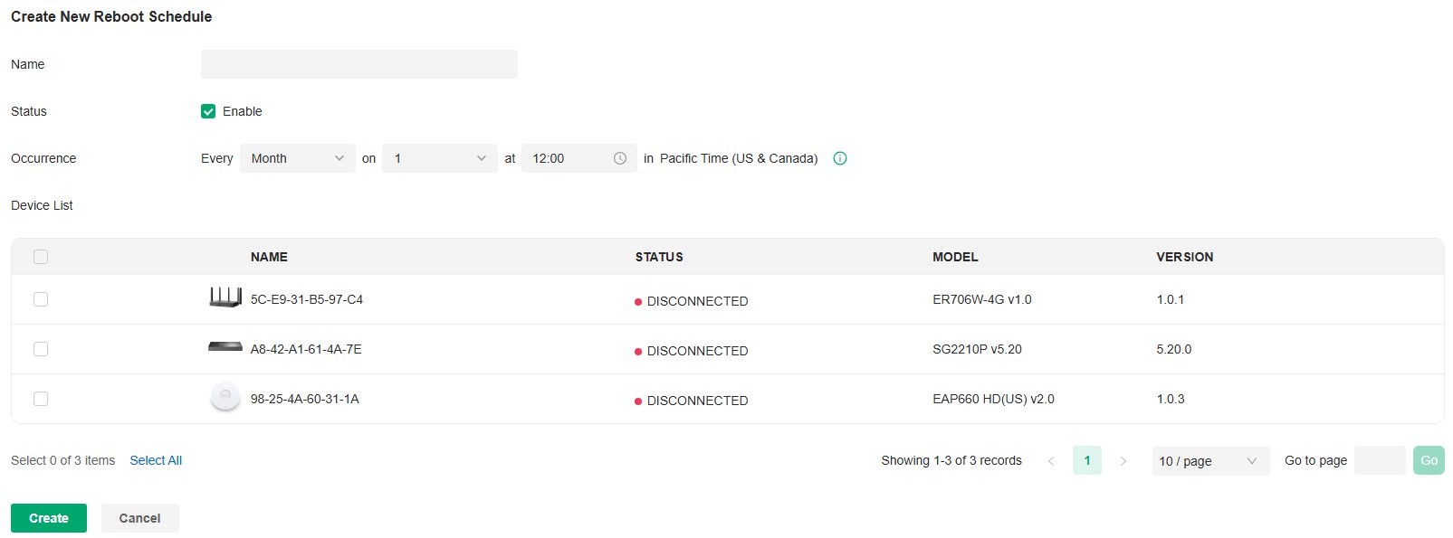Configure Reboot Schedules