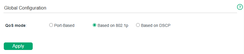 Configuring Basic QoS in 802.1p-Based Mode