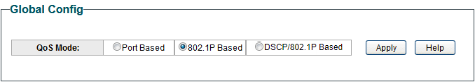 Configuring Basic QoS in 802.1P Based Mode