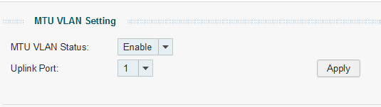 Configuring MTU VLAN