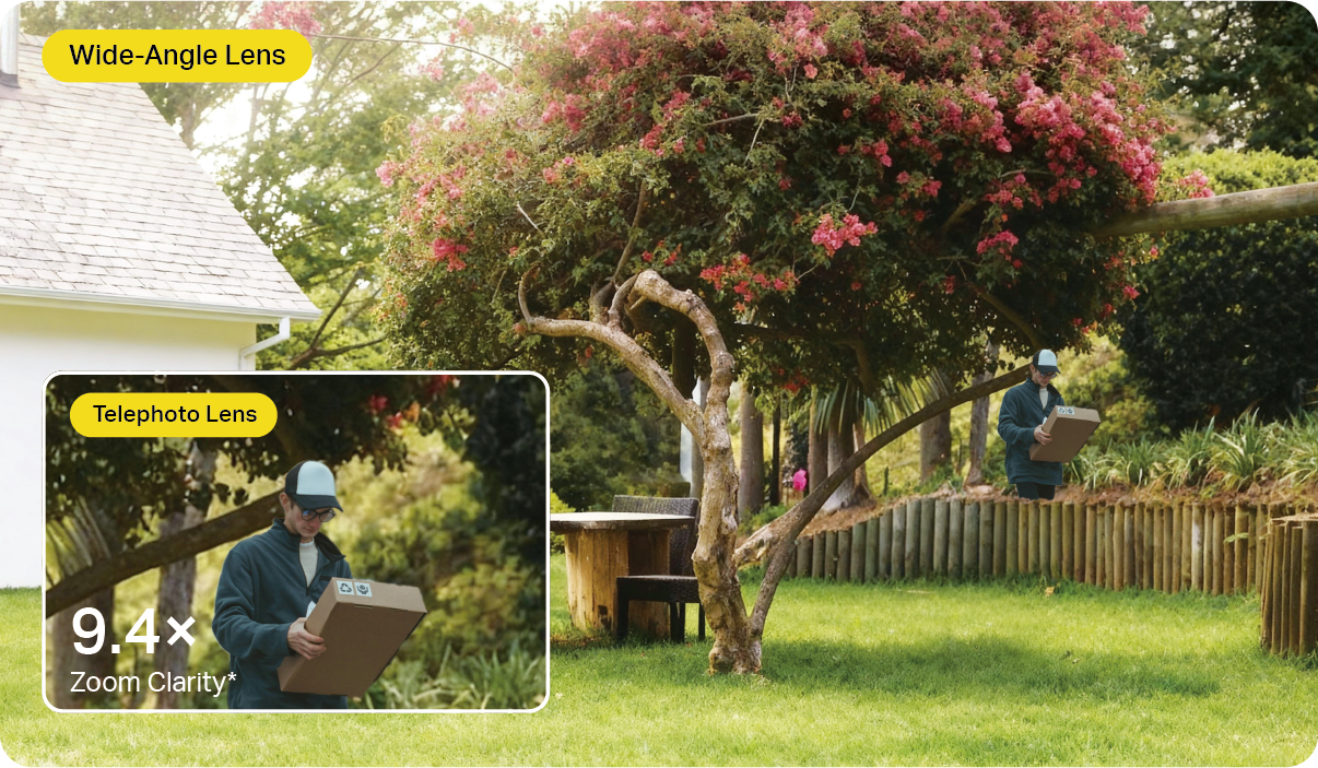 Image of Wide-angle and Telephoto lenses contrast