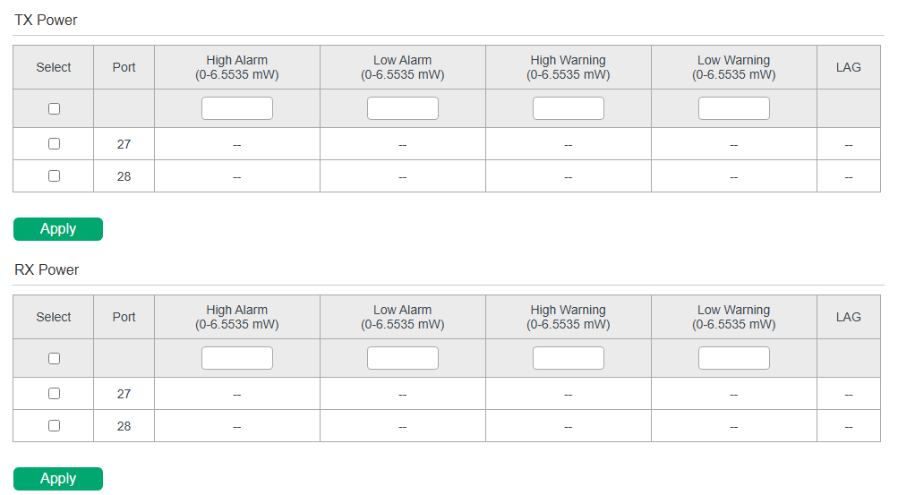 Configuring DDM Thresholds
