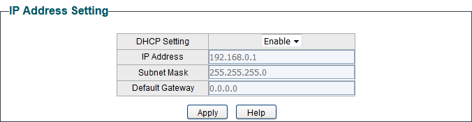 Configuring System IP Address Using DHCP