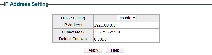 Configuring System IP Address Manually
