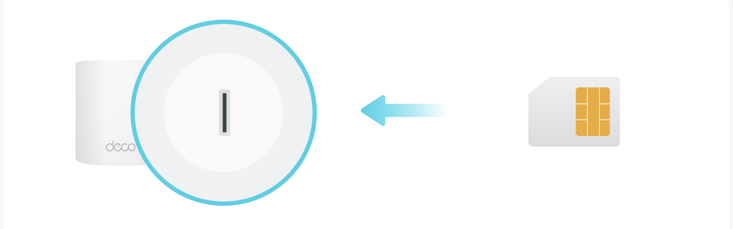 an image displaying the SIM card slot of Deco 