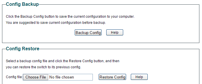 Backing Up the Configuration