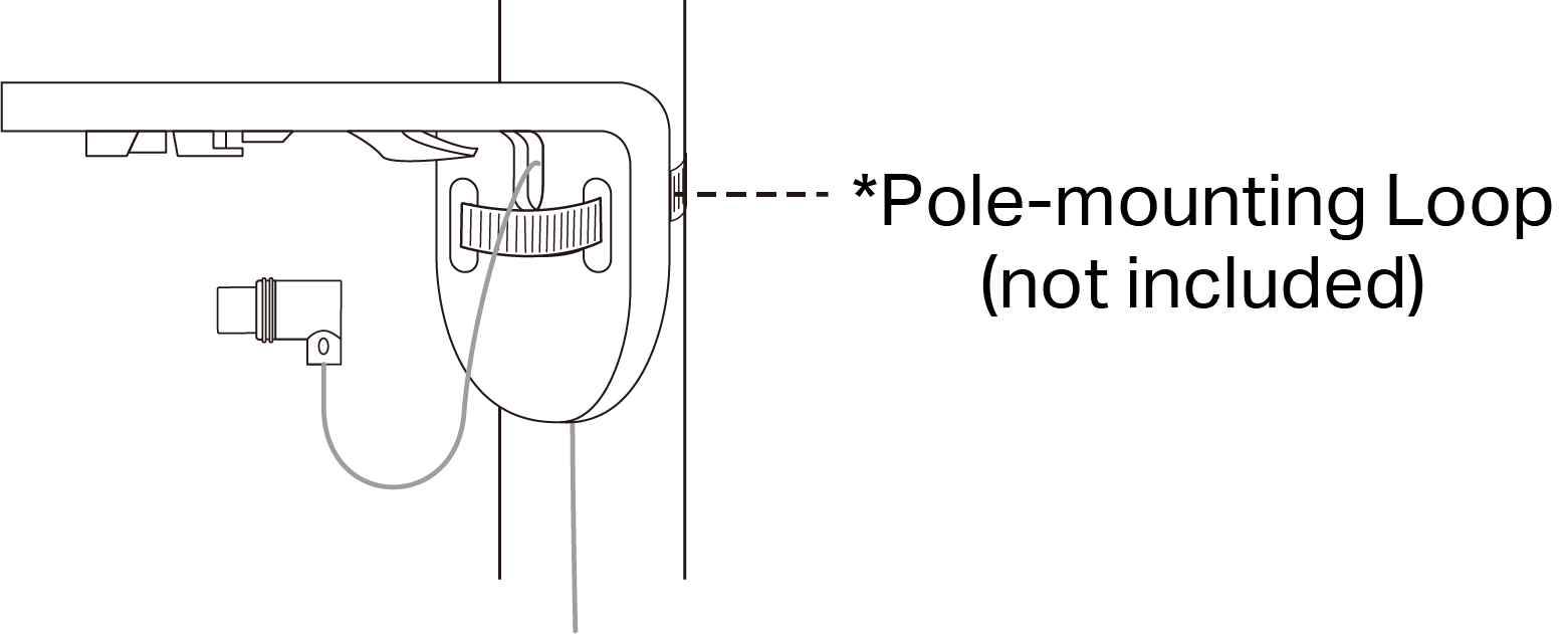 Install the Bracket using a loop