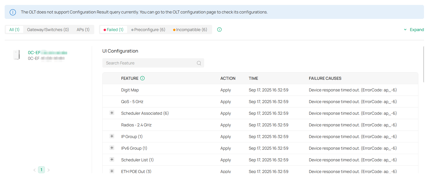 Configuration Result