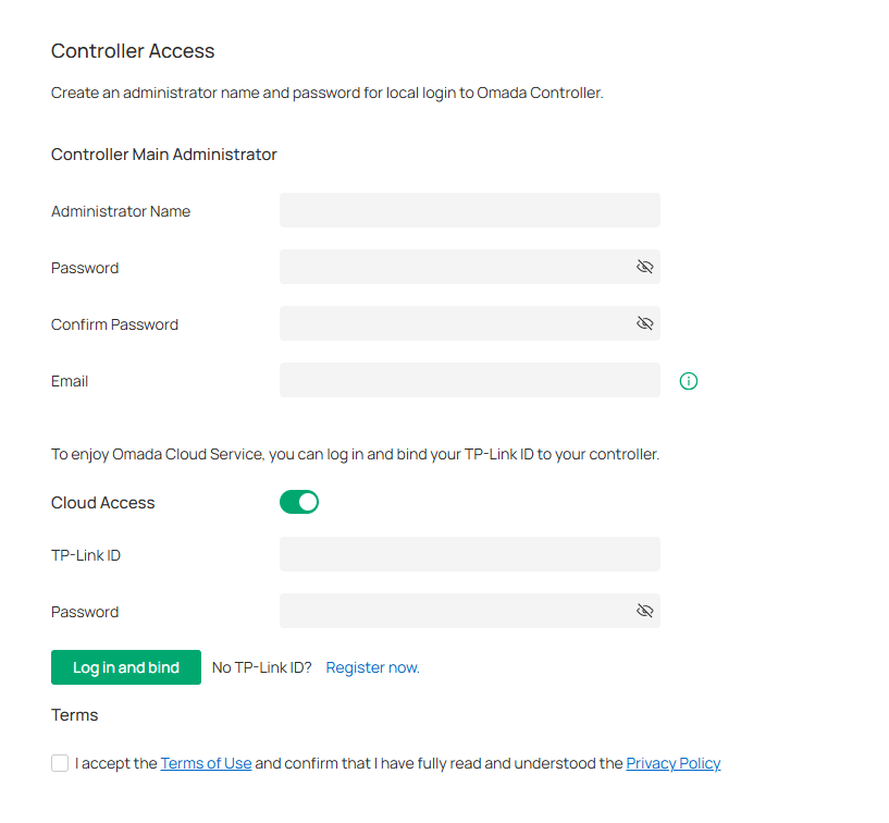 Set up Controller Access