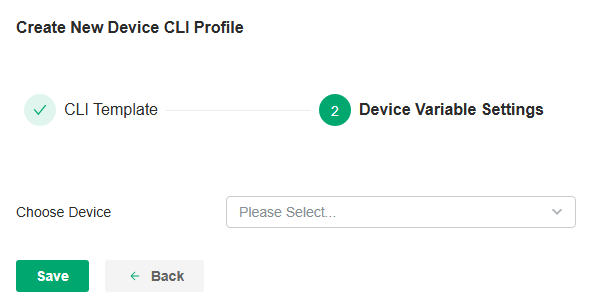 Device CLI_variable