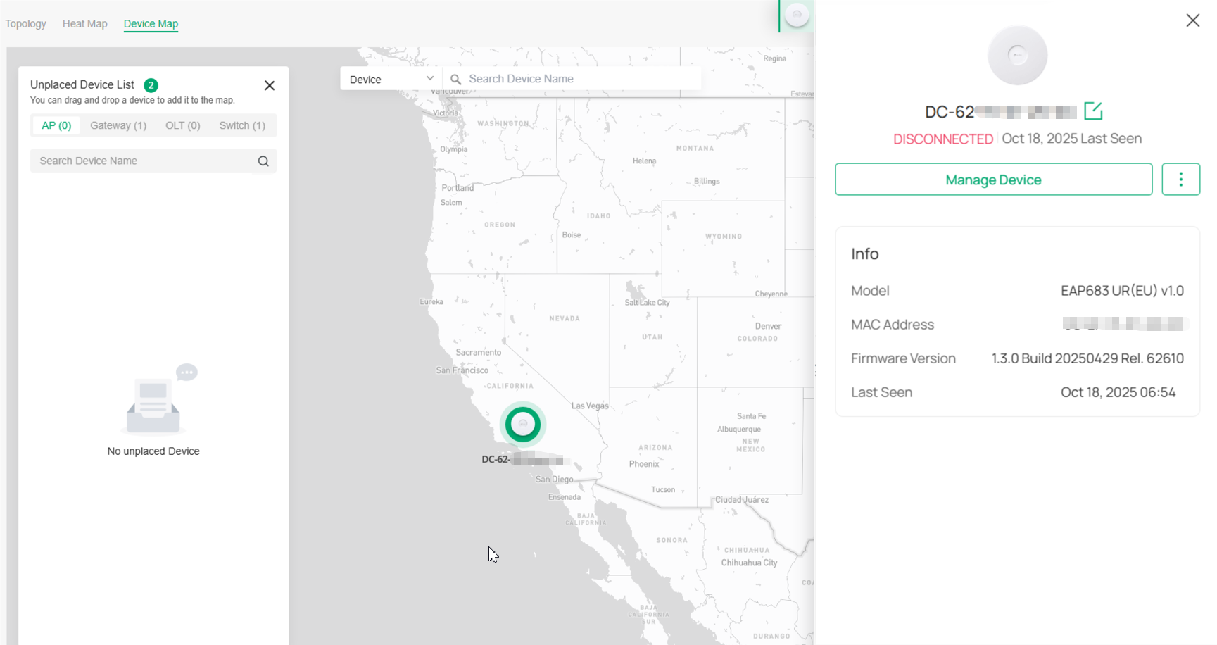 Device Map_device info