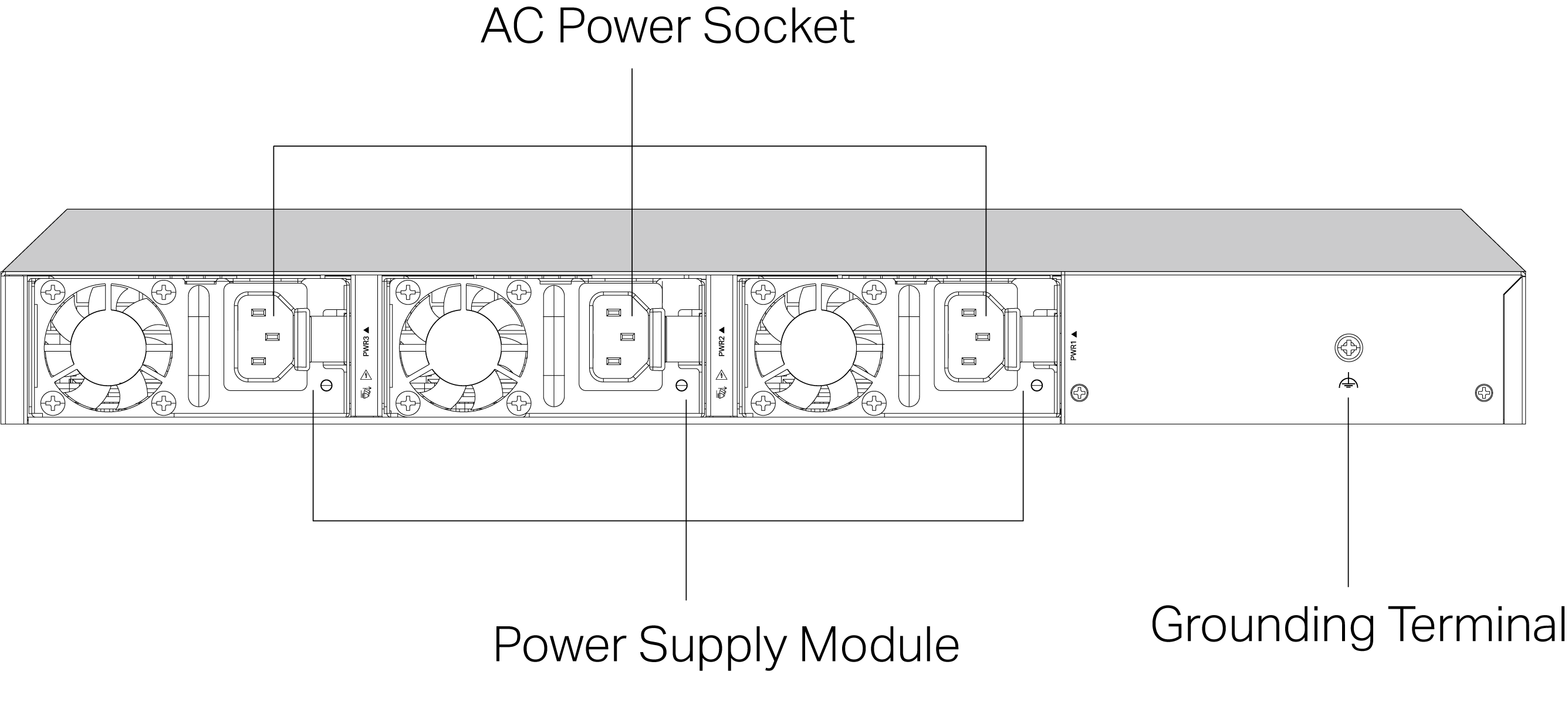 Back panel of DS-ETPA-1U