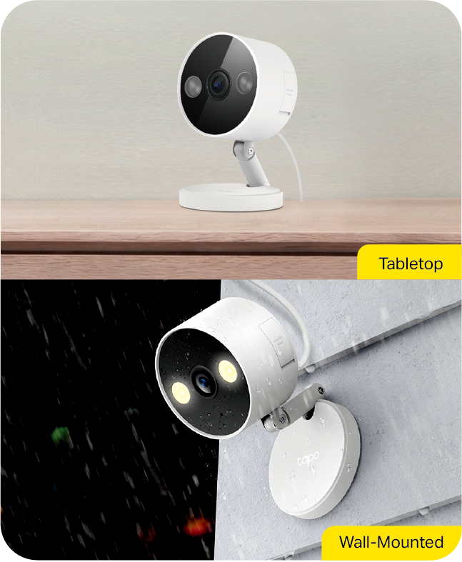 Image of three scenarios of the camera