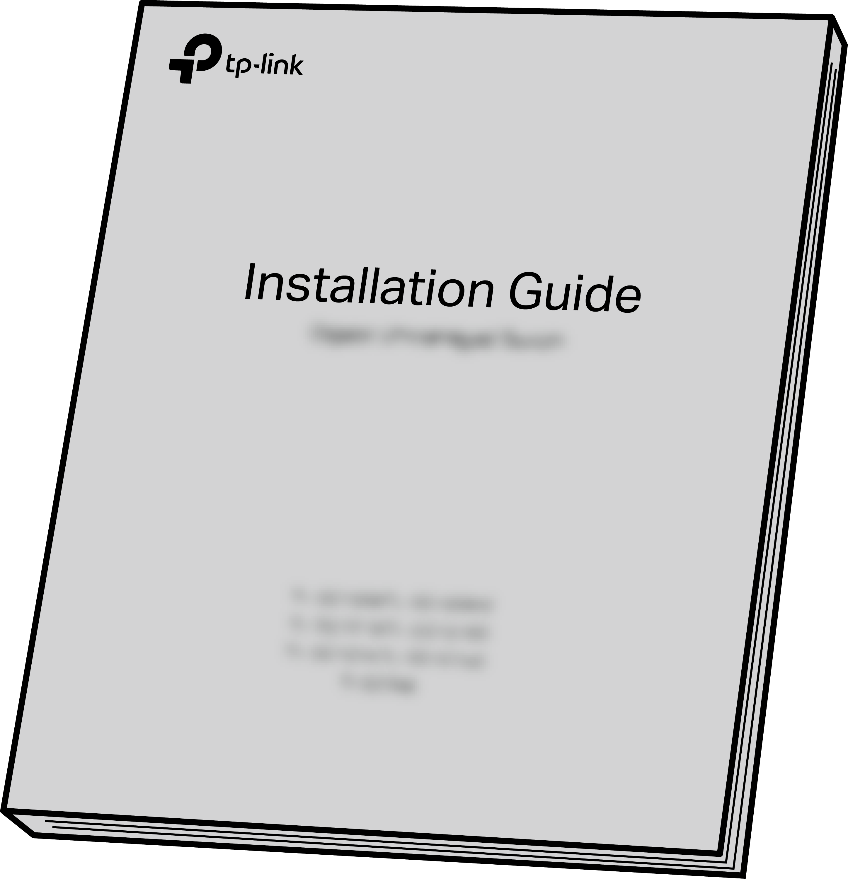 Installation guide provided in the package