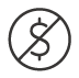 No Monthly Fees Required Icon