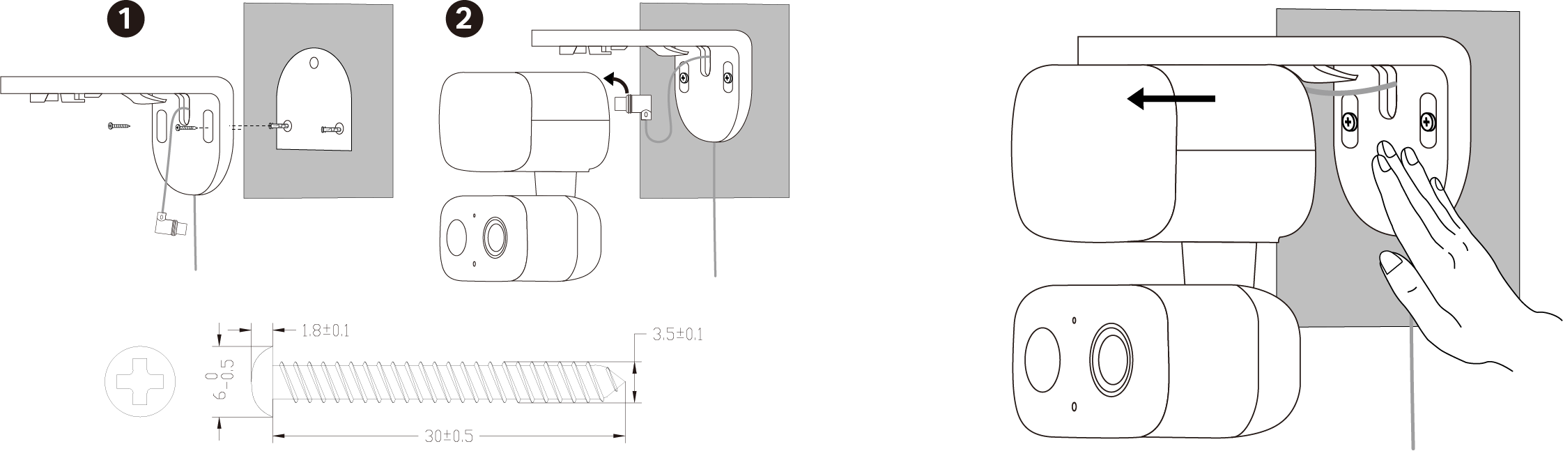 Install the camera