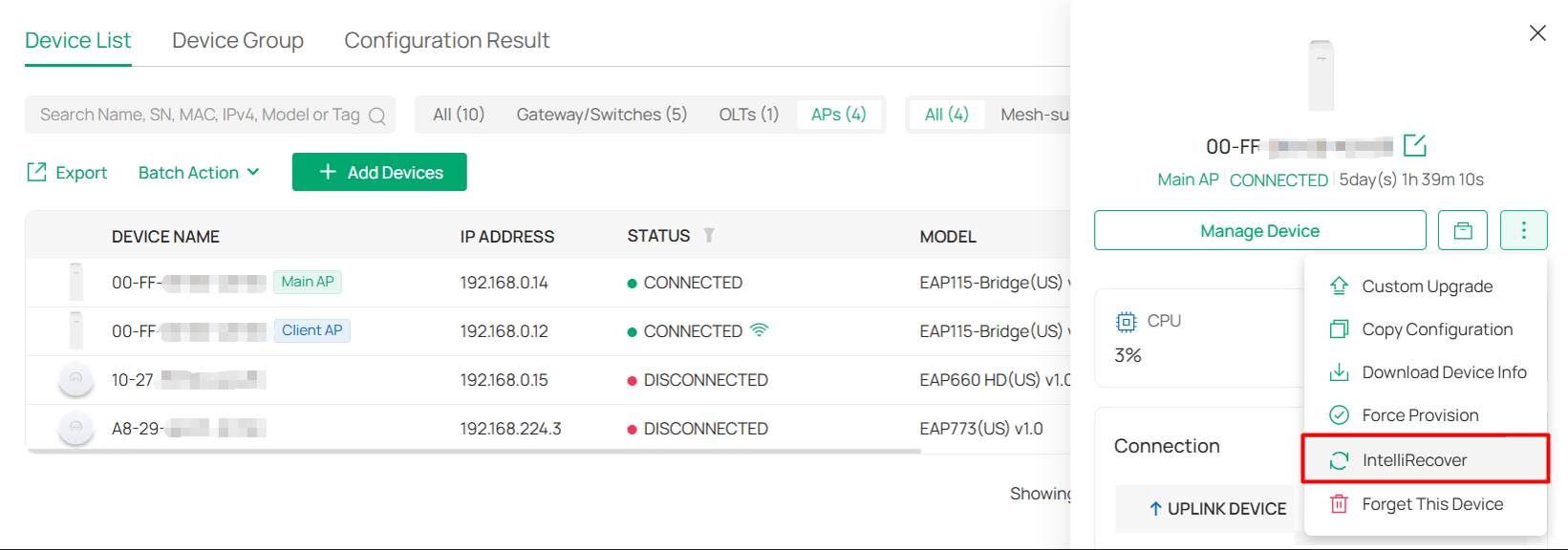 IntelliRecover_devices