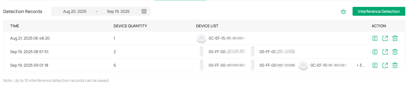 Interface Detection_records