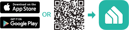 Go to Google Play or the App Store or scan the QR code below to download and install the Kasa Smart app.