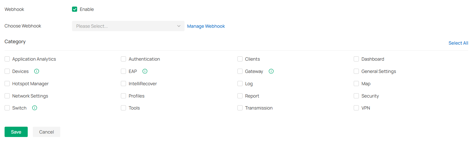 Log settings-Audit logs
