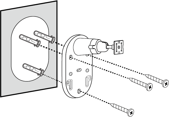 Displays how to affix the solar panel bracket