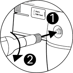 Displays how to attach the antenna