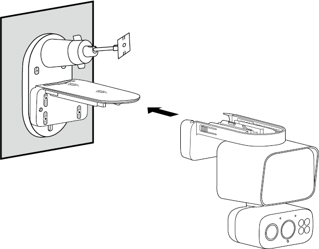 Displays how to attach the camera