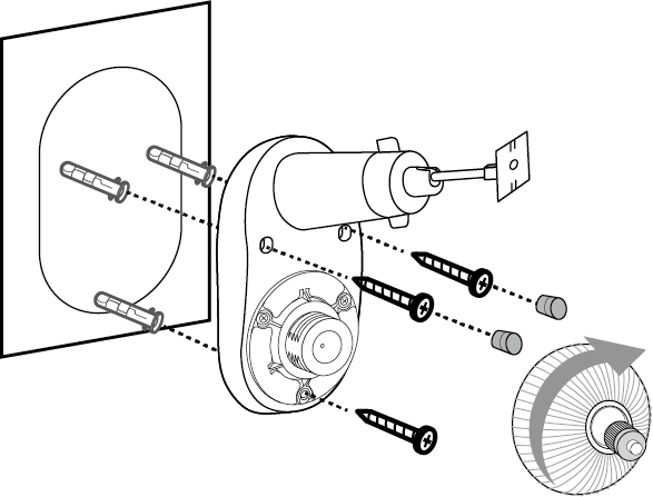 Secure Solar Panel Bracket and Screw Camera Base