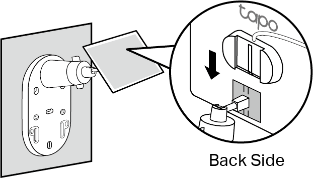 Displays how to secure the solar panel