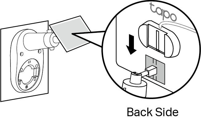 Slide the solar panel onto the bracket until it clicks into place.