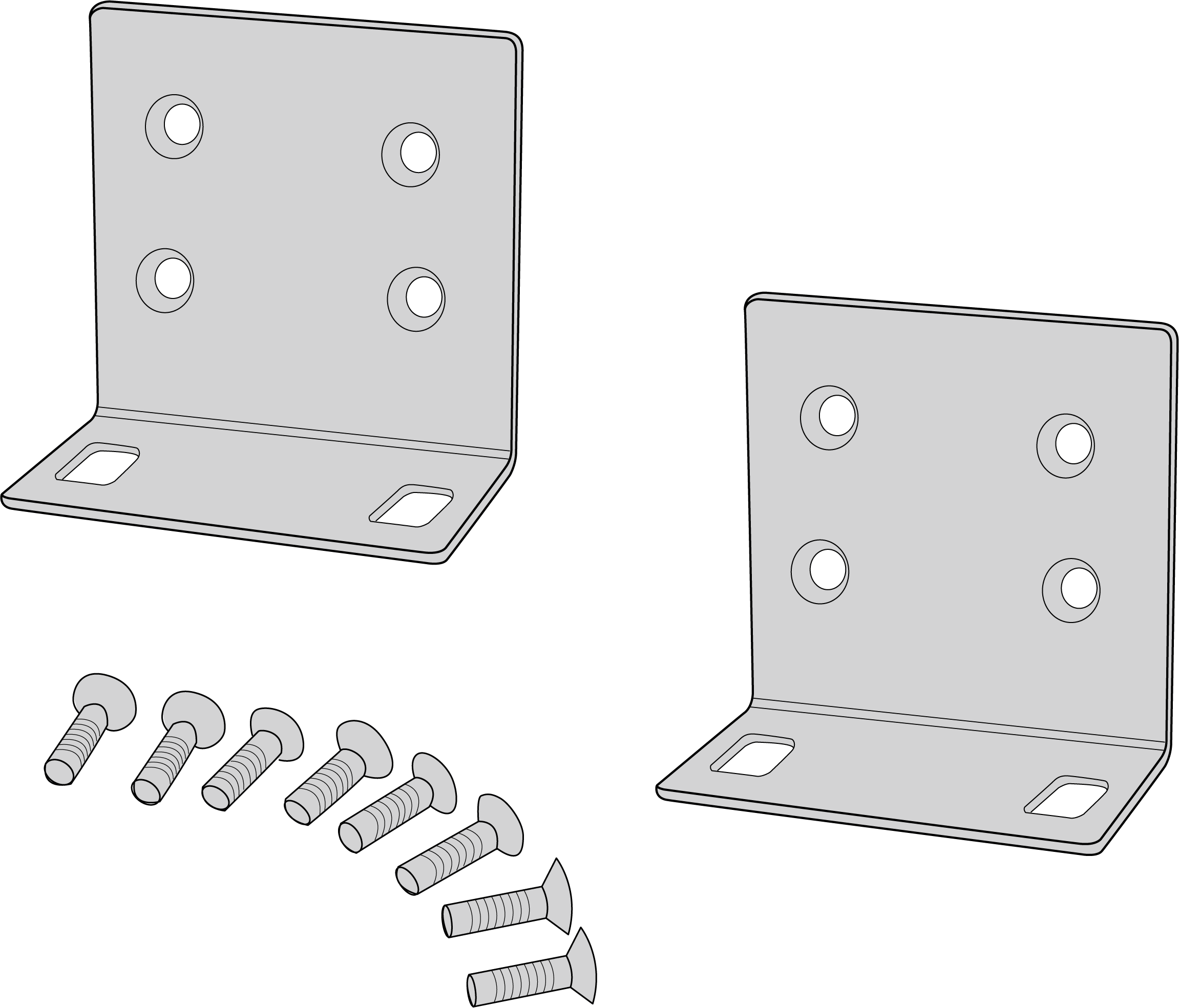 Image of mounting screws and nuts
