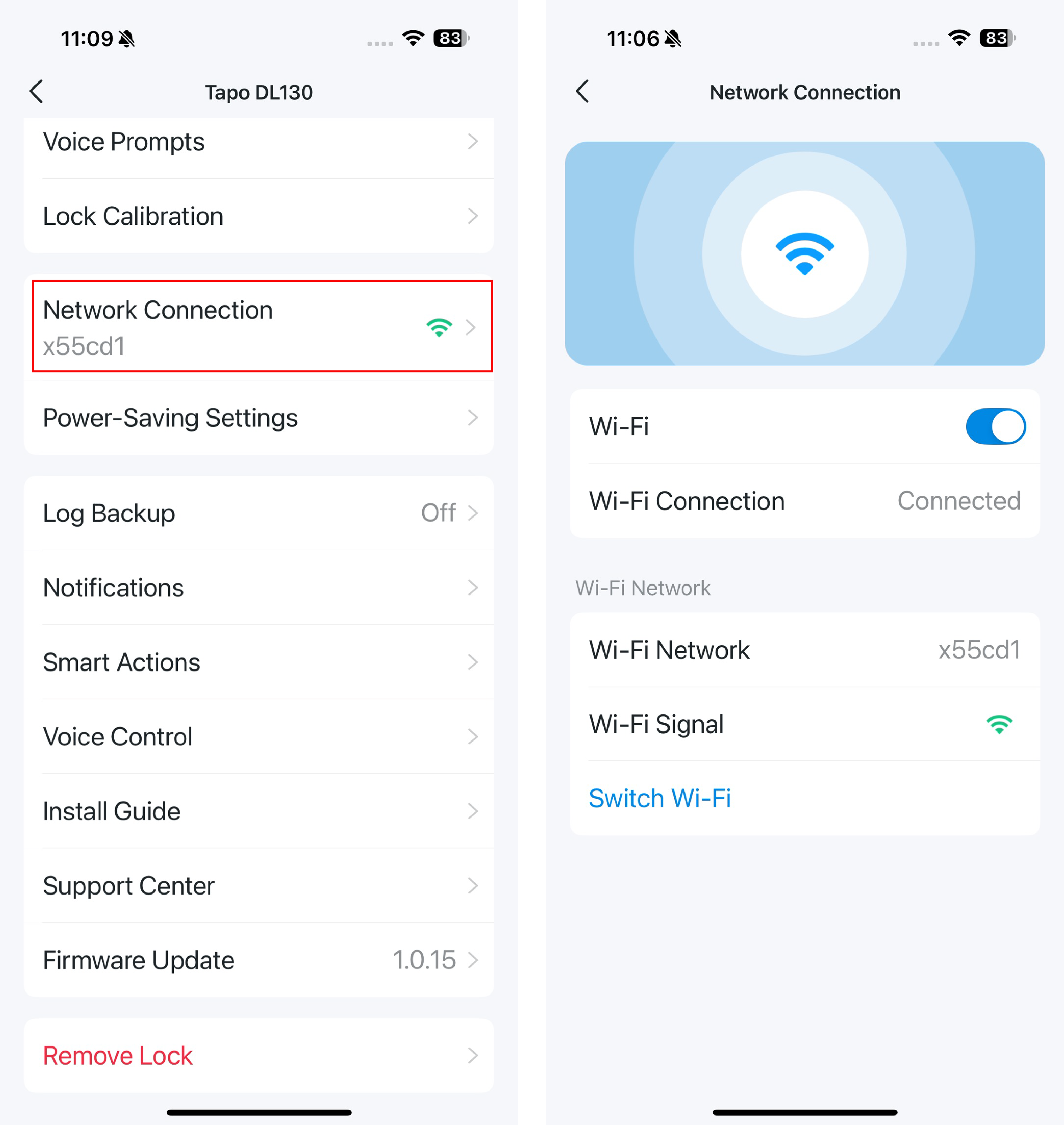 Set network connection