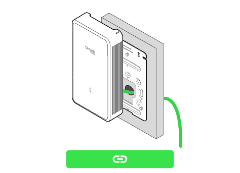 Option 2 Wall Mounting (Cable Through Wall)