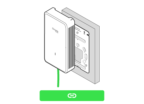 Option 3 Wall Mounting (Cable Along Wall)