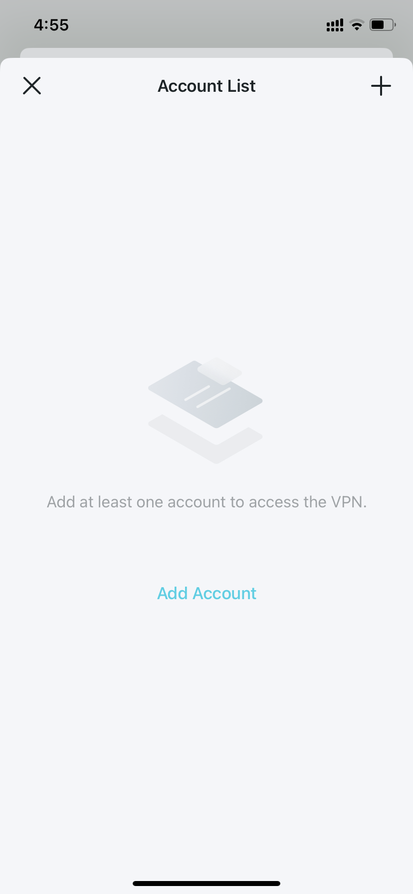 Account List page