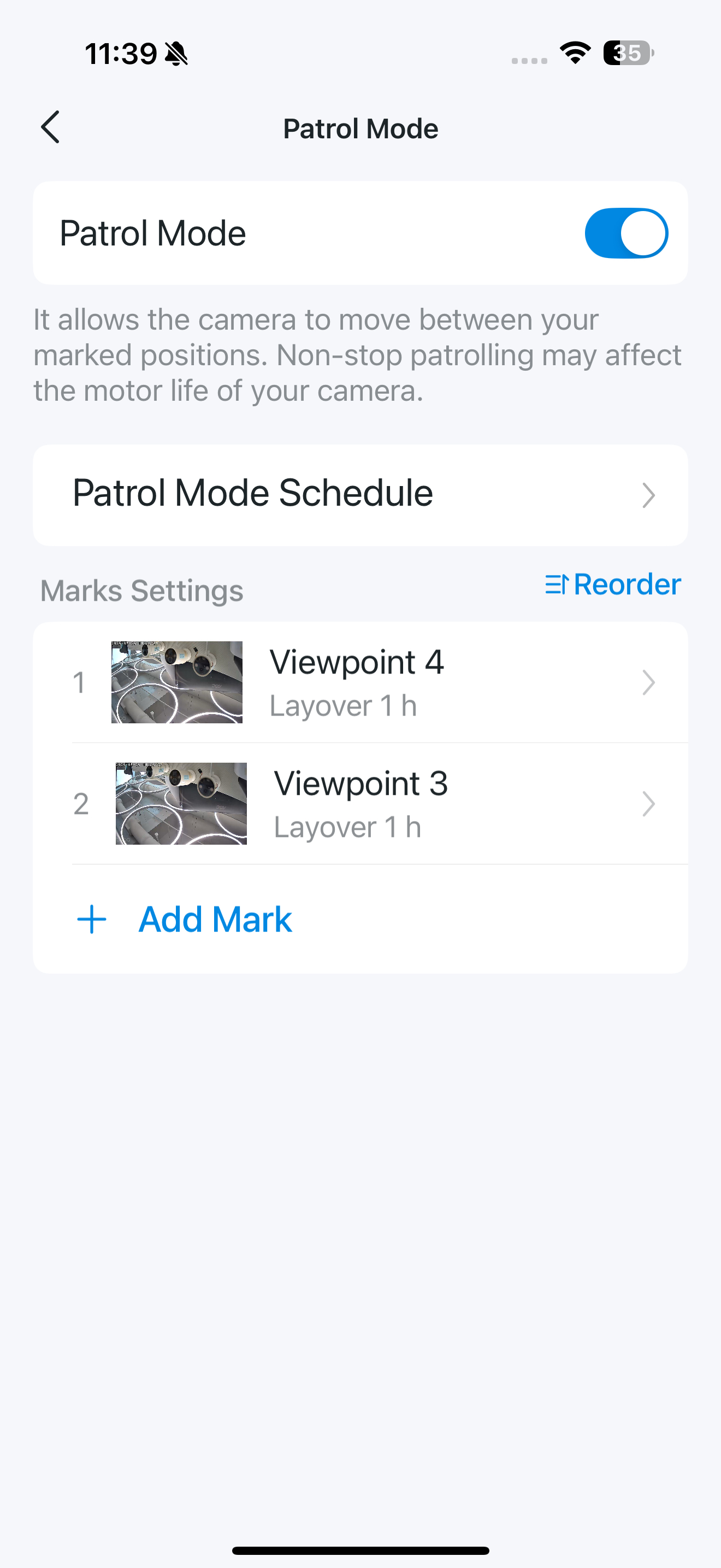 Patro Mode page in the app