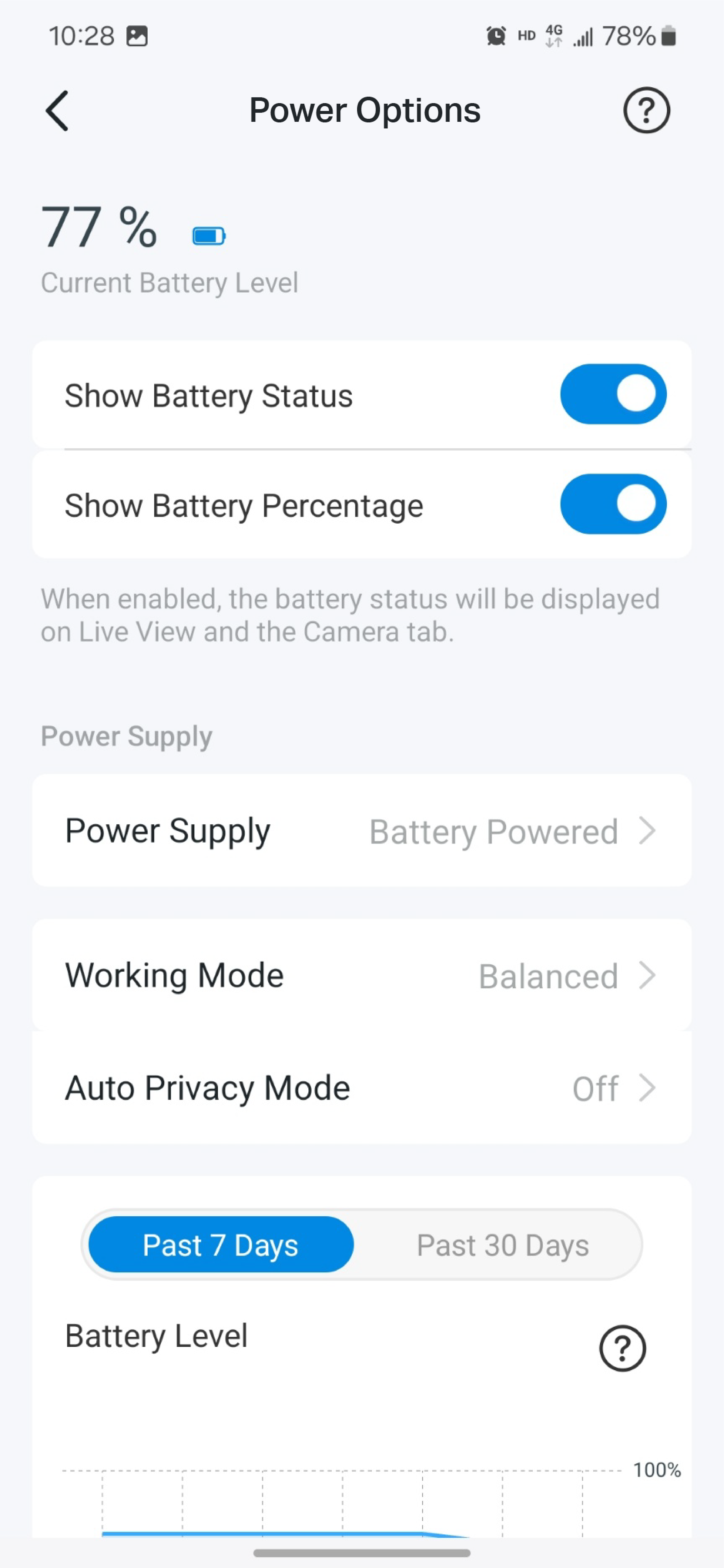 Power options