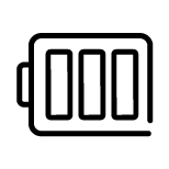 Icon of rechargeable battery