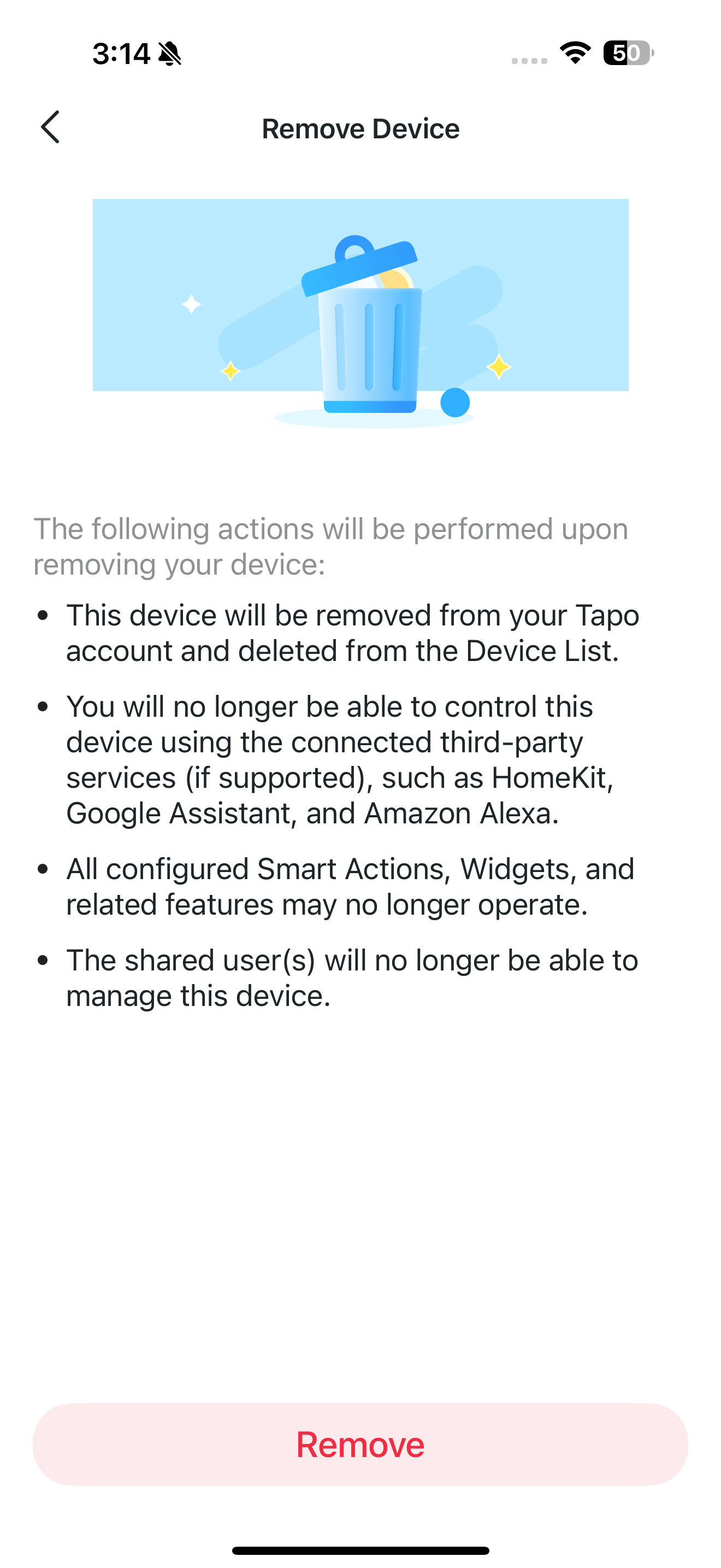 Remove Camera page in the app