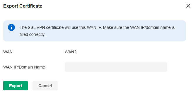 SSL VPN Server_Export Certificate