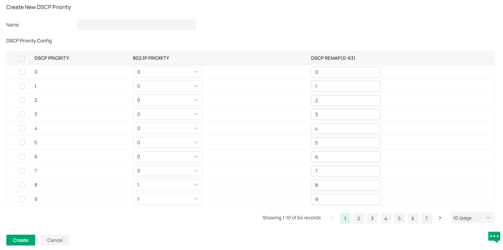 Switch QoS_DSCP 802.1p Mapping