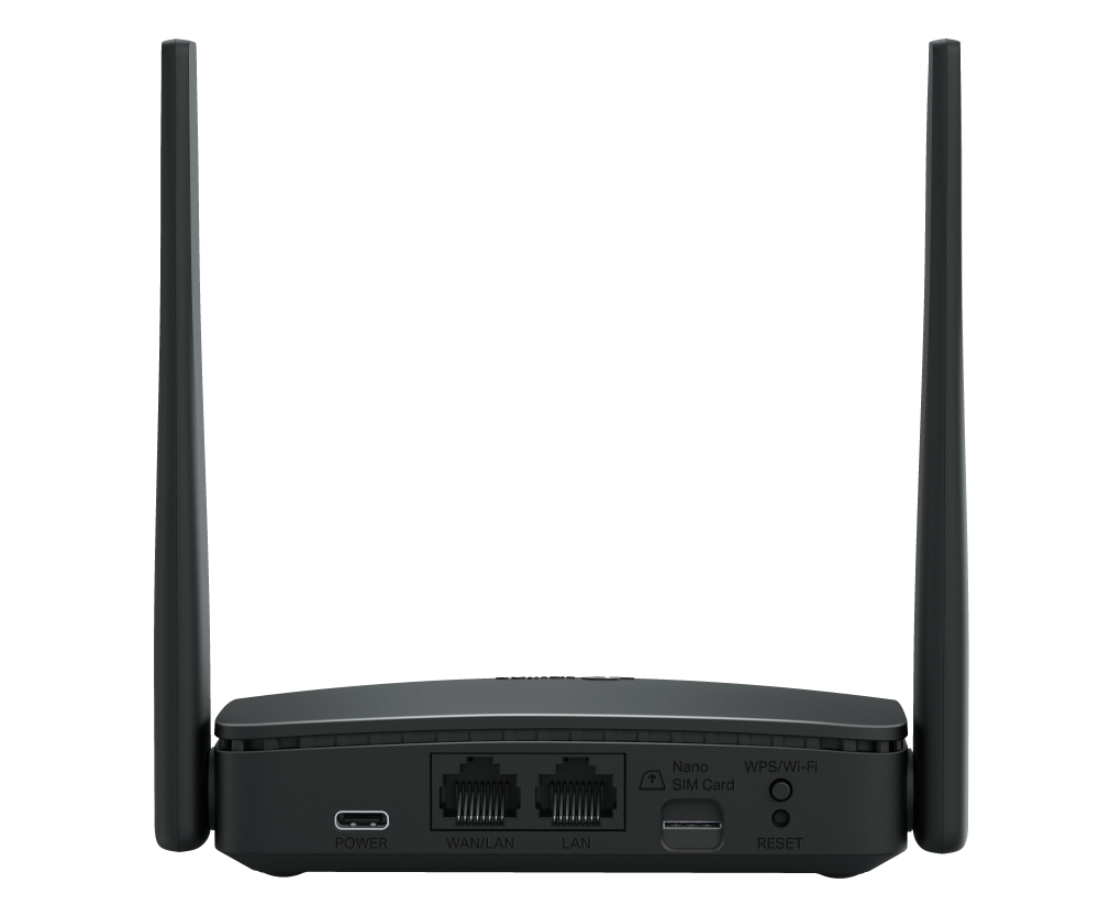 Back panel of 300Mbps Wireless N 4G LTE Portable Router