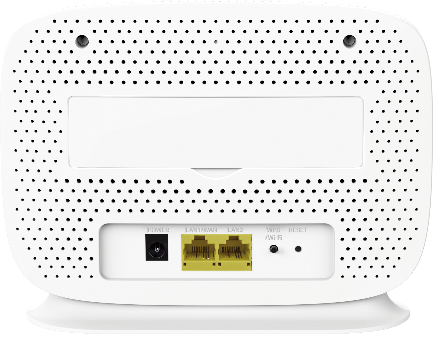 Back panel of 300Mbps Wireless N 4G LTE Router