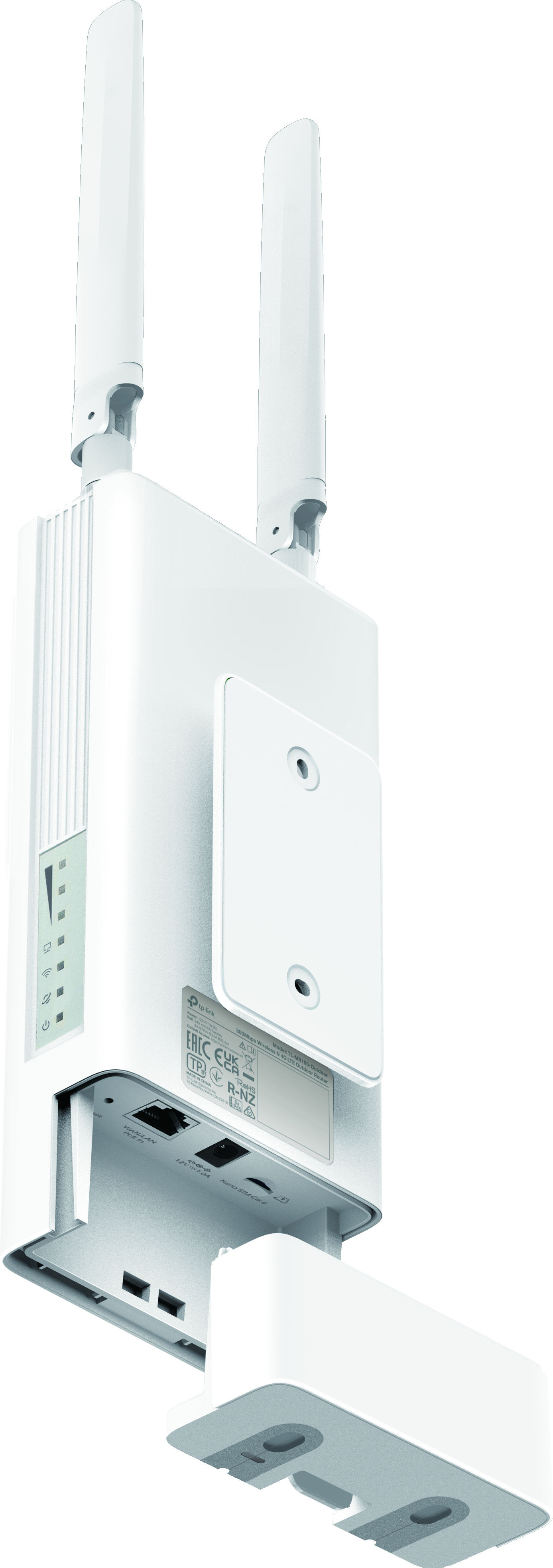 Back panel of 4G LTE Outdoor Router