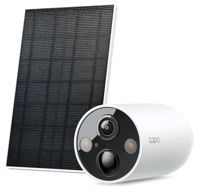 Appearance image of Tapo Battery-Powered Outdoor Security Camera and Solar Panel