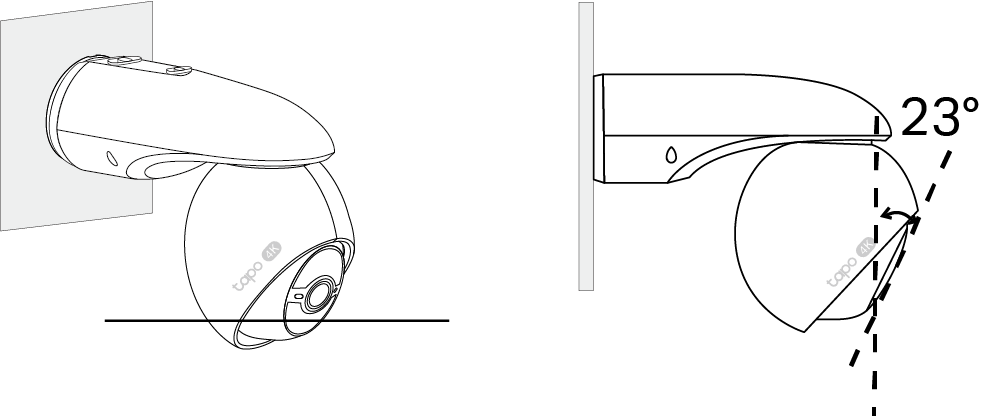 Displays images of keeping the motion sensor level and the camera lens tilt angle