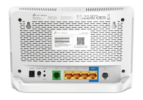 Back panel of Wi-Fi 6 internet box 4