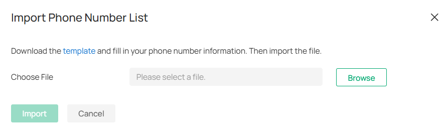 VoIP Phone Number import