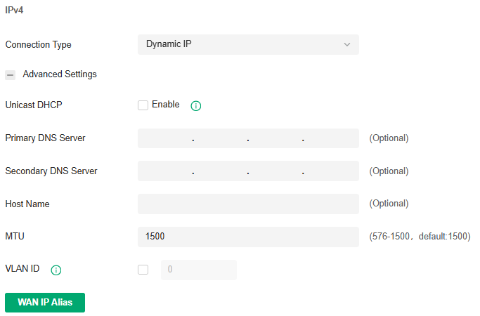 WAN Ports Config_IPv4_Dynamic IP